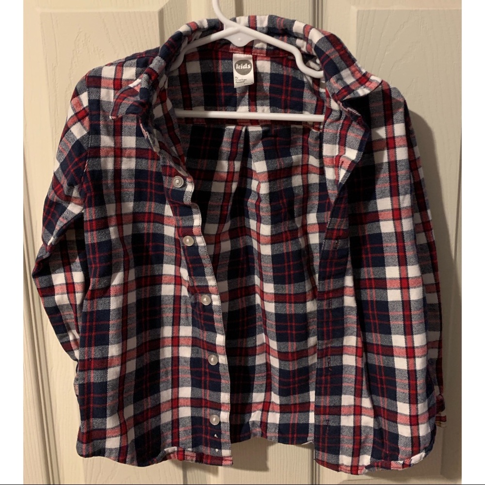 AA Kids flannel button up